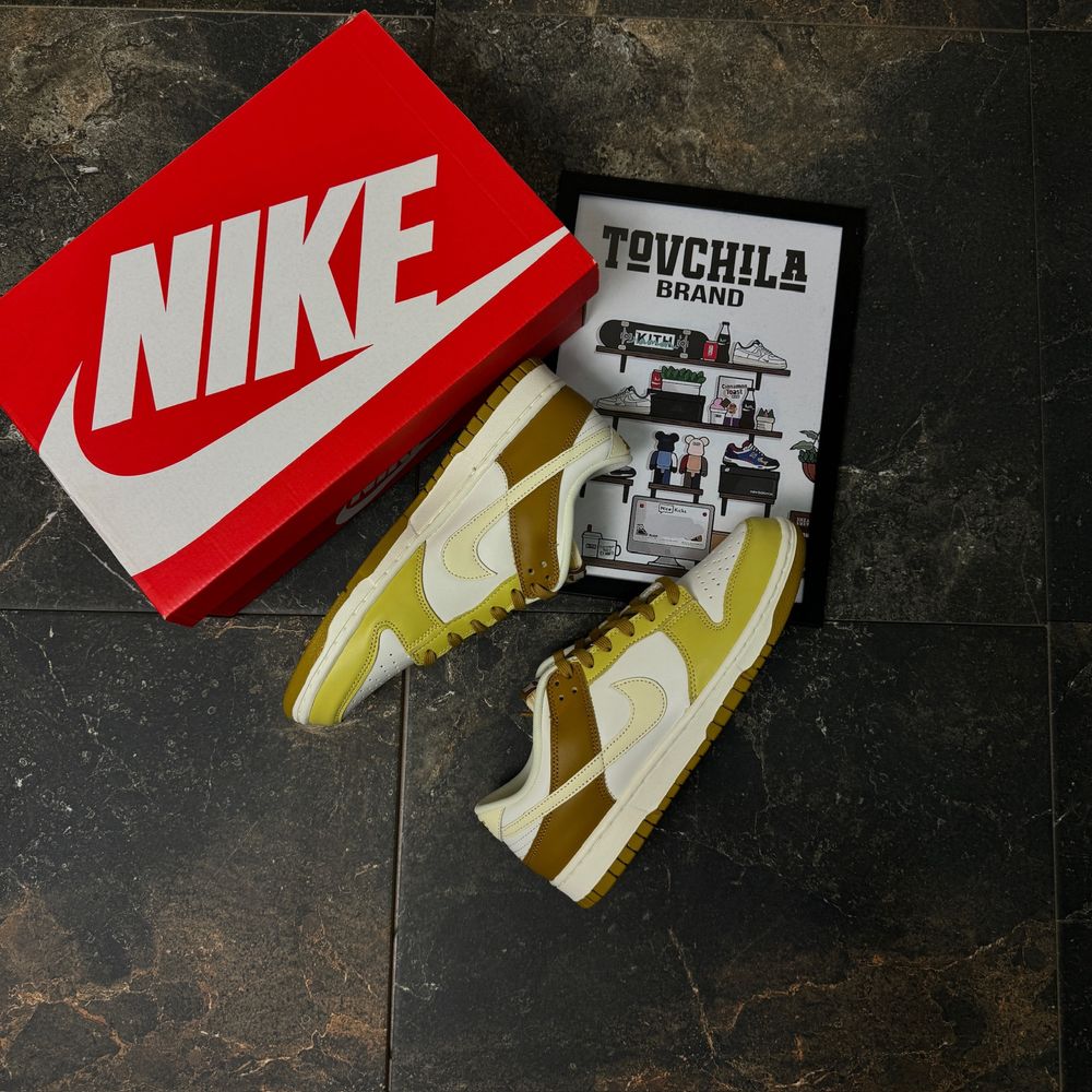 Оригінальні кросівки Nike Dunk Low, Данки жовті