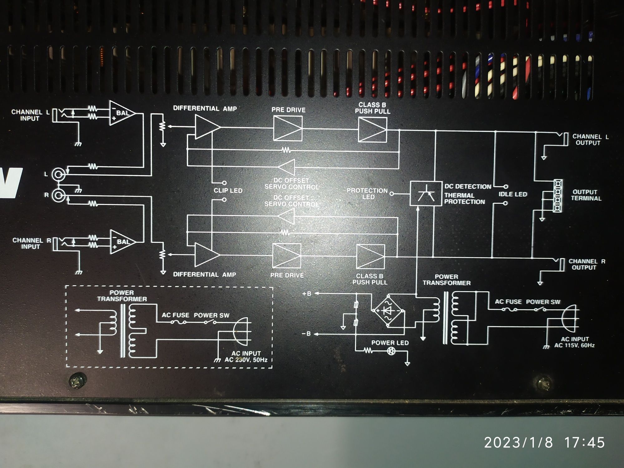 Wzmacniacz Samson servo-170 studyjny