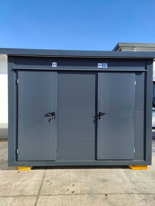 Camping pawilon wc kontener łazienka toaleta socjalny prysznic natrysk