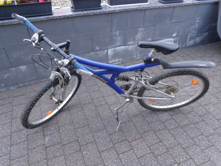 rower MTB full suspended  26" amortyzator