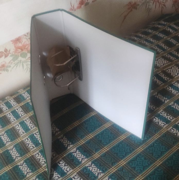 Папка-регистратор, односторонняя, 75мм, зелёная