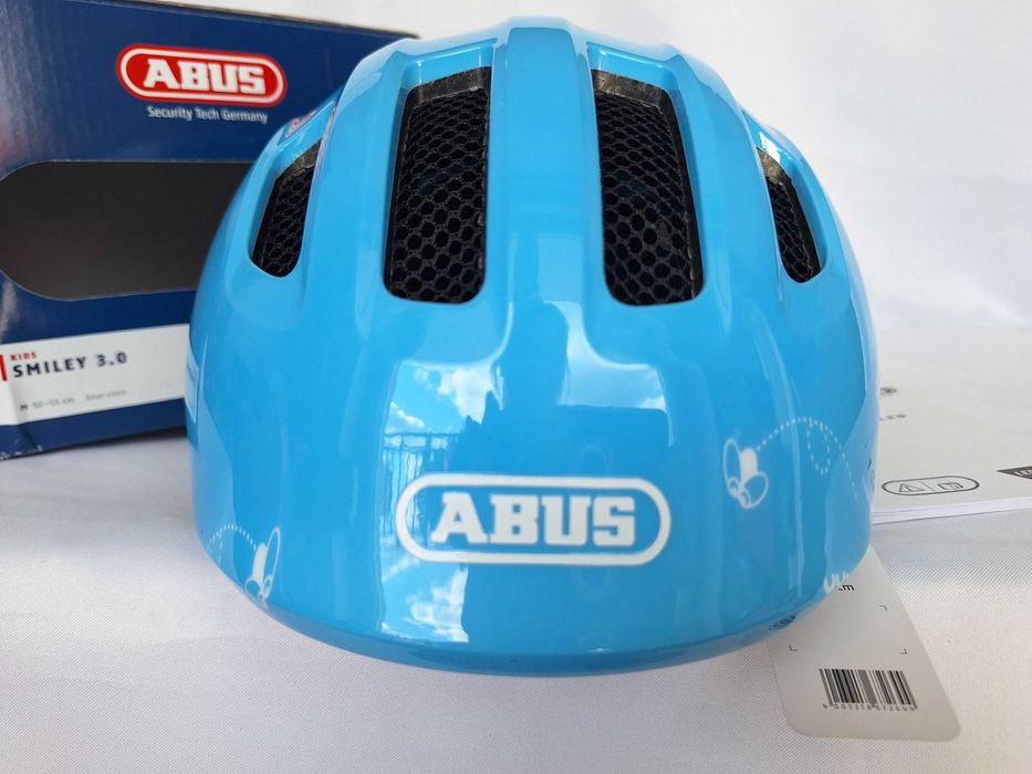 Kask rowerowy dziecięcy Abus Smiley 3.0 Blue Croco M 50-55cm
