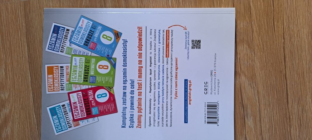 Egzamin ósmoklasisty Repetytorium- J.angielski