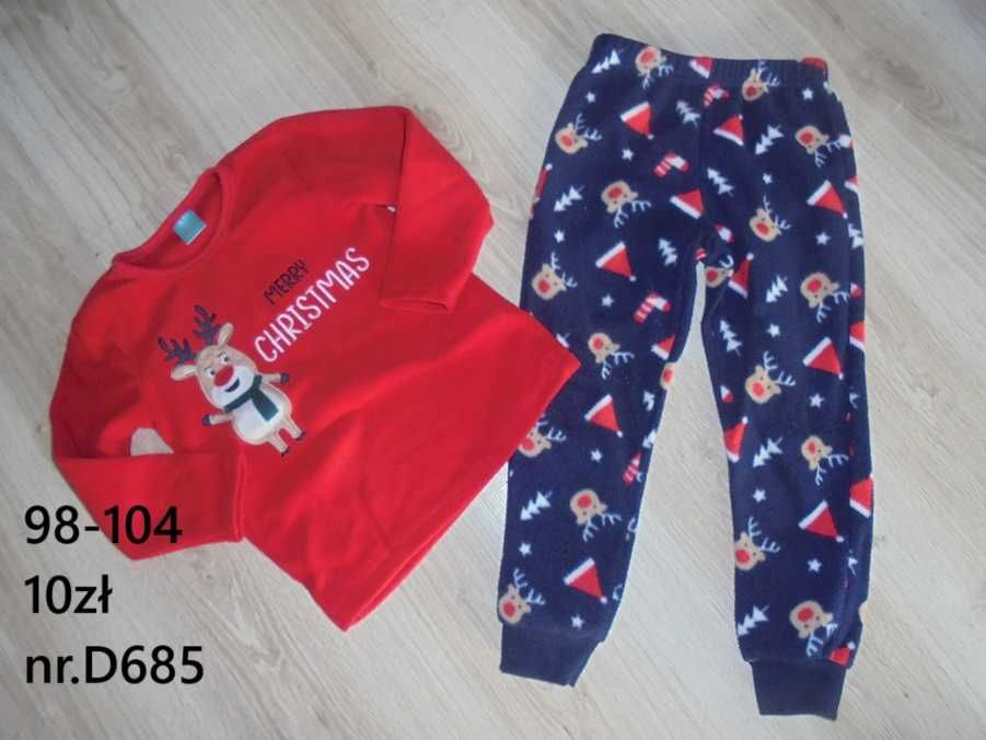Piżama pidżamka pidżama świąteczna ciepła 98-104