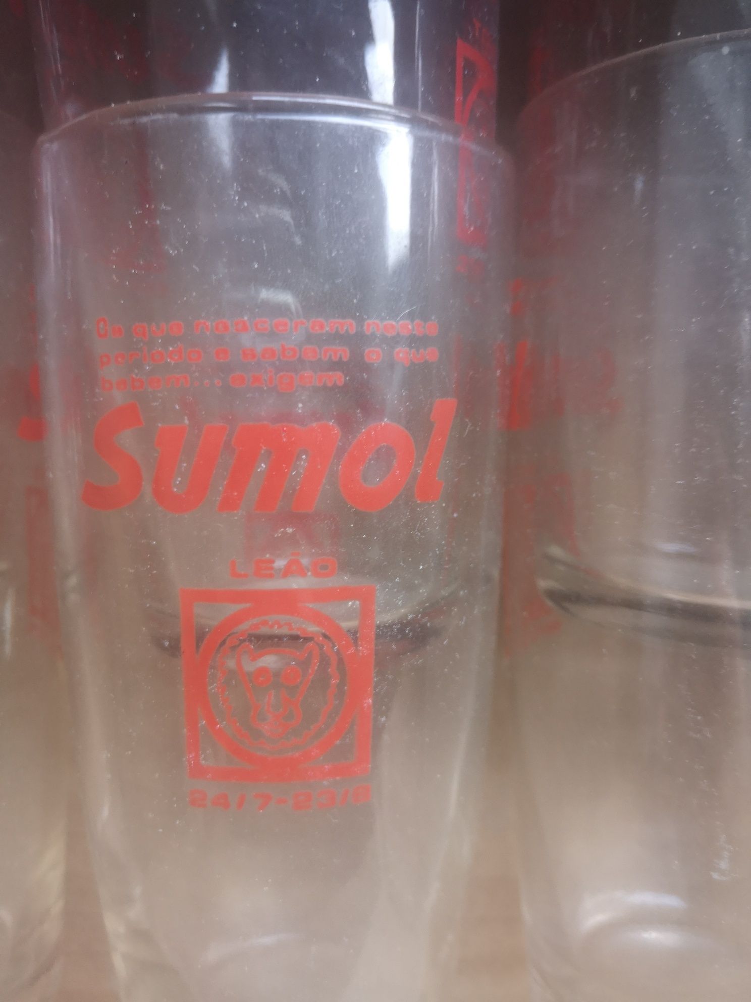 11 copos sumol vintage