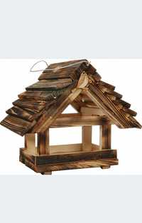 Karmnik dla ptaszków drewniany handmade duży super jakość