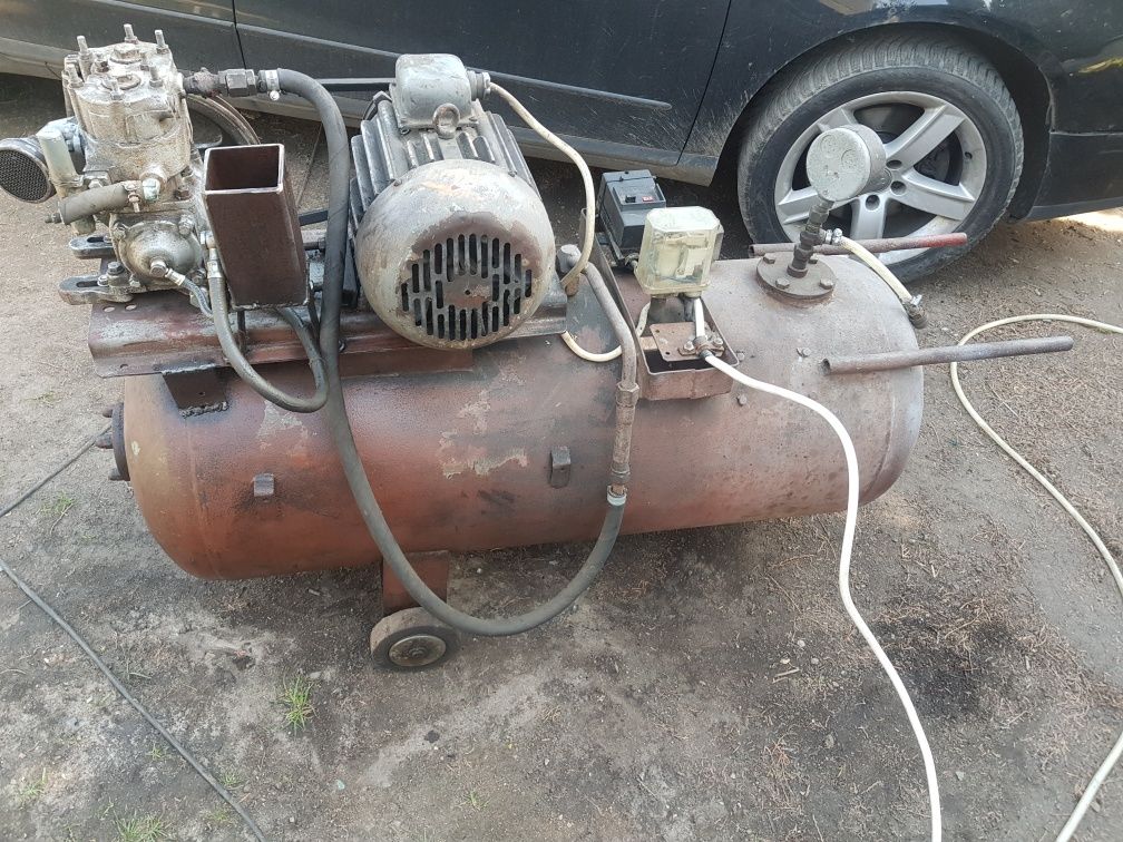 Butla 180l kompresor zestaw silnik 3kw