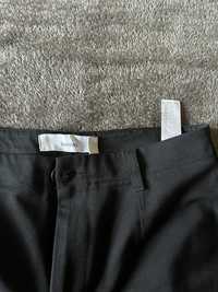 Czarne spodnie garniturowe