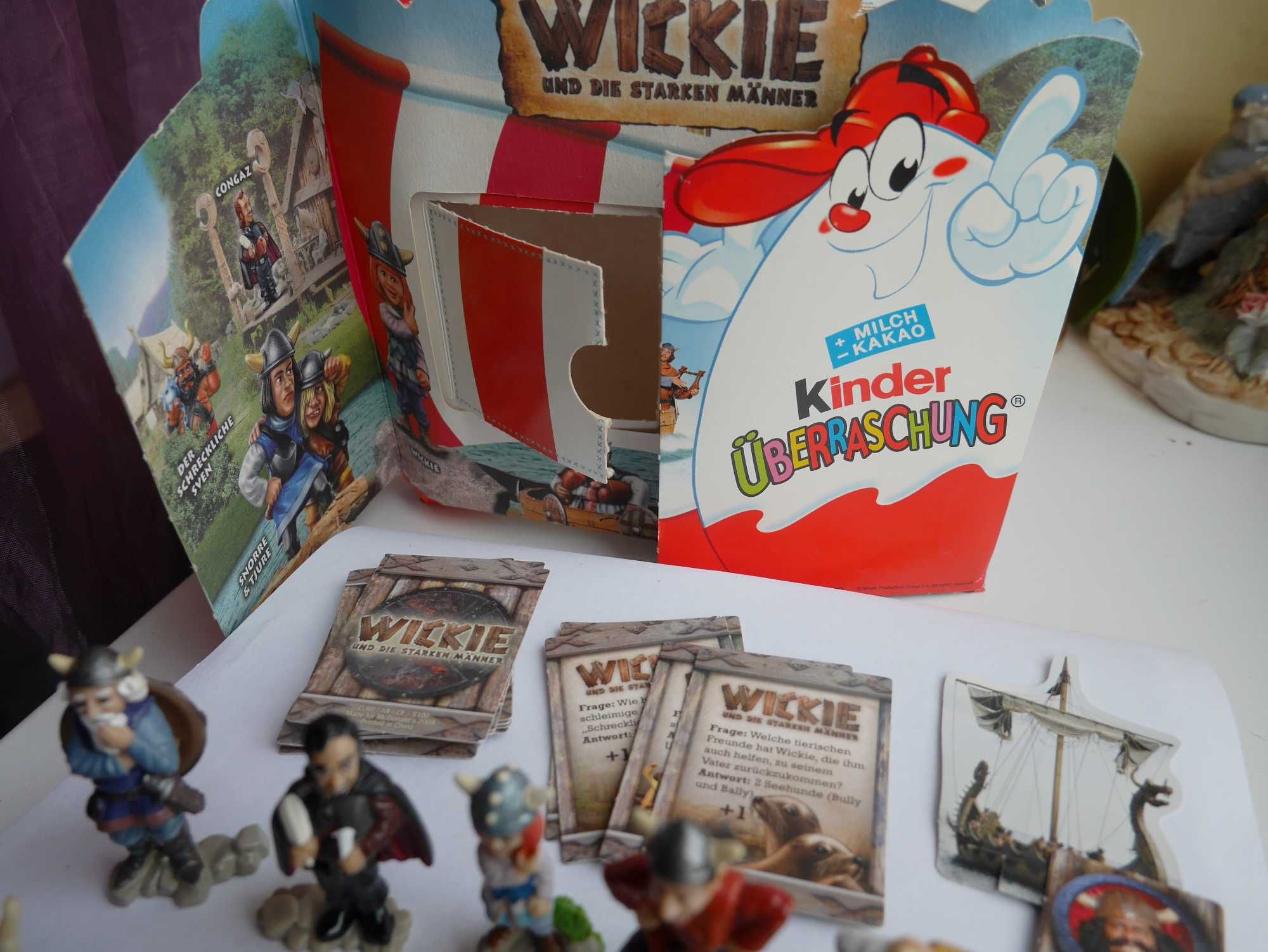Wikie WIKING (film) KINDER Niespodzianka (2009) Komplet + Karteczki