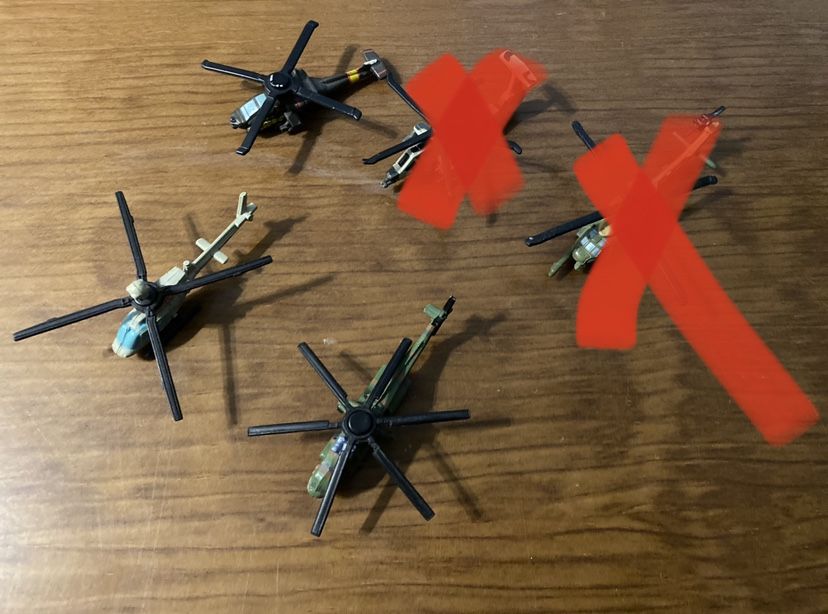 Micro machines - avioes e outras viaturas militares