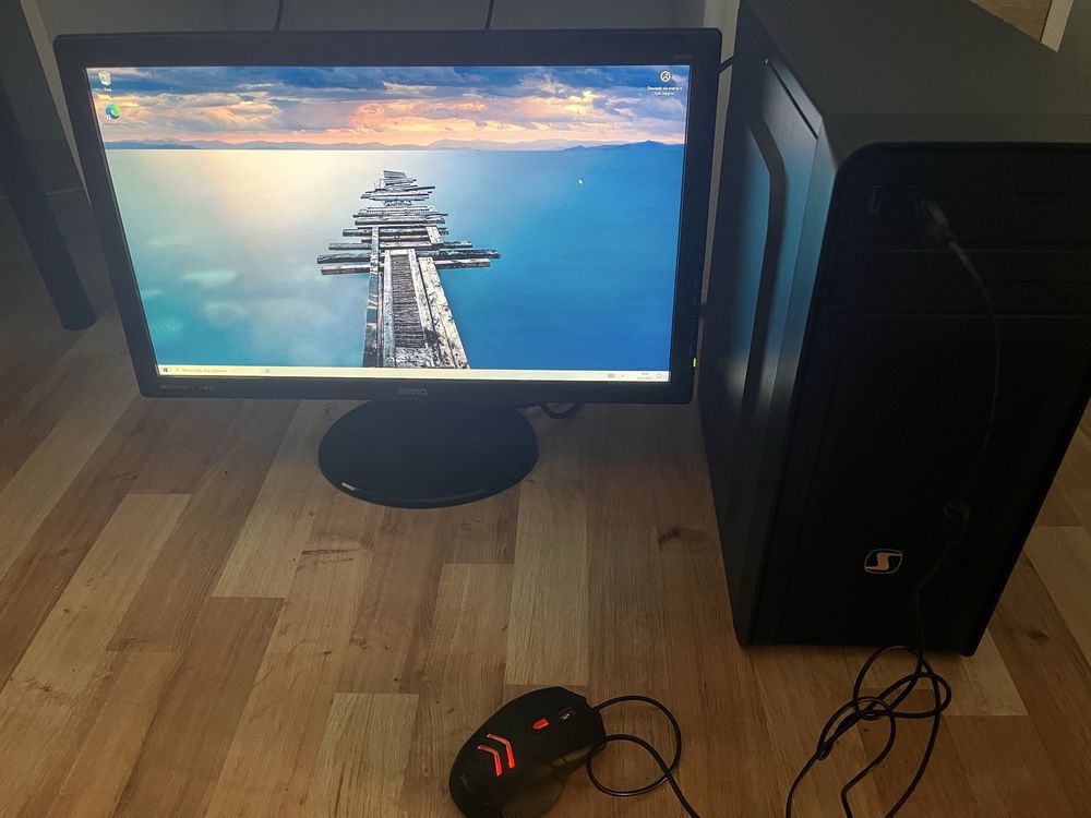 Zestaw komputer + monitor GTX 1050TI