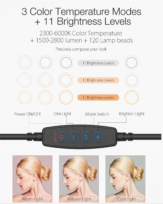 Led Ring BlitzWolf BW-SL3 - Samsung - Iphone - Novo - Portes Grátis