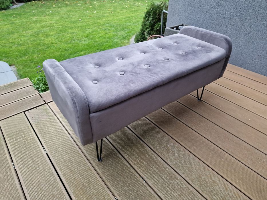 Ławka z pojemnikiem Homla do przedpokoju pufa