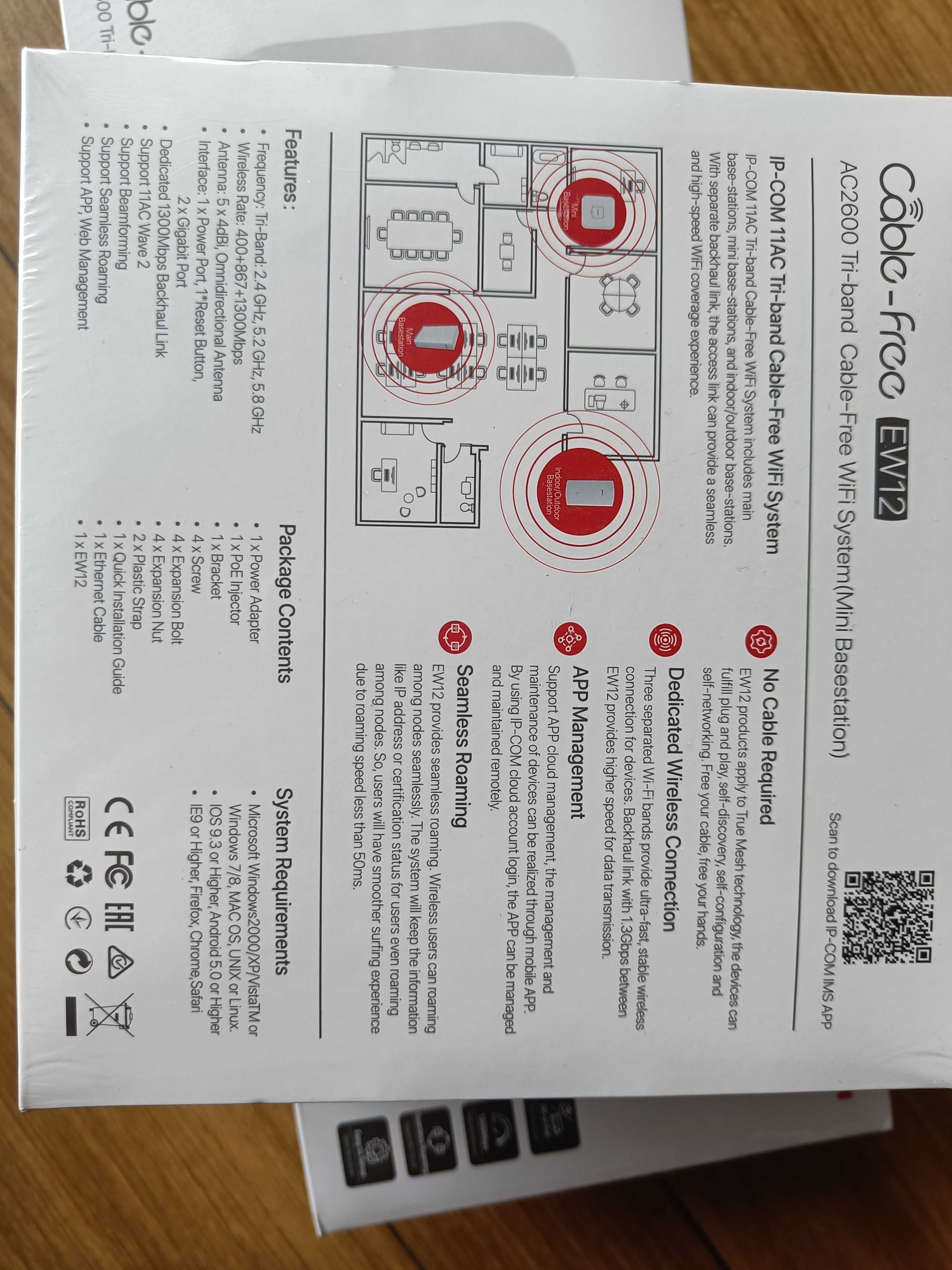 Access Point IP-COM EW12 WiFi Mesh AC2600 Tenda