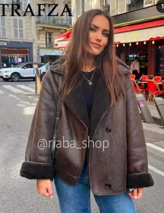 Дублянка  стильна  тренд  2025-2026  колір  Шоколад  демісезон