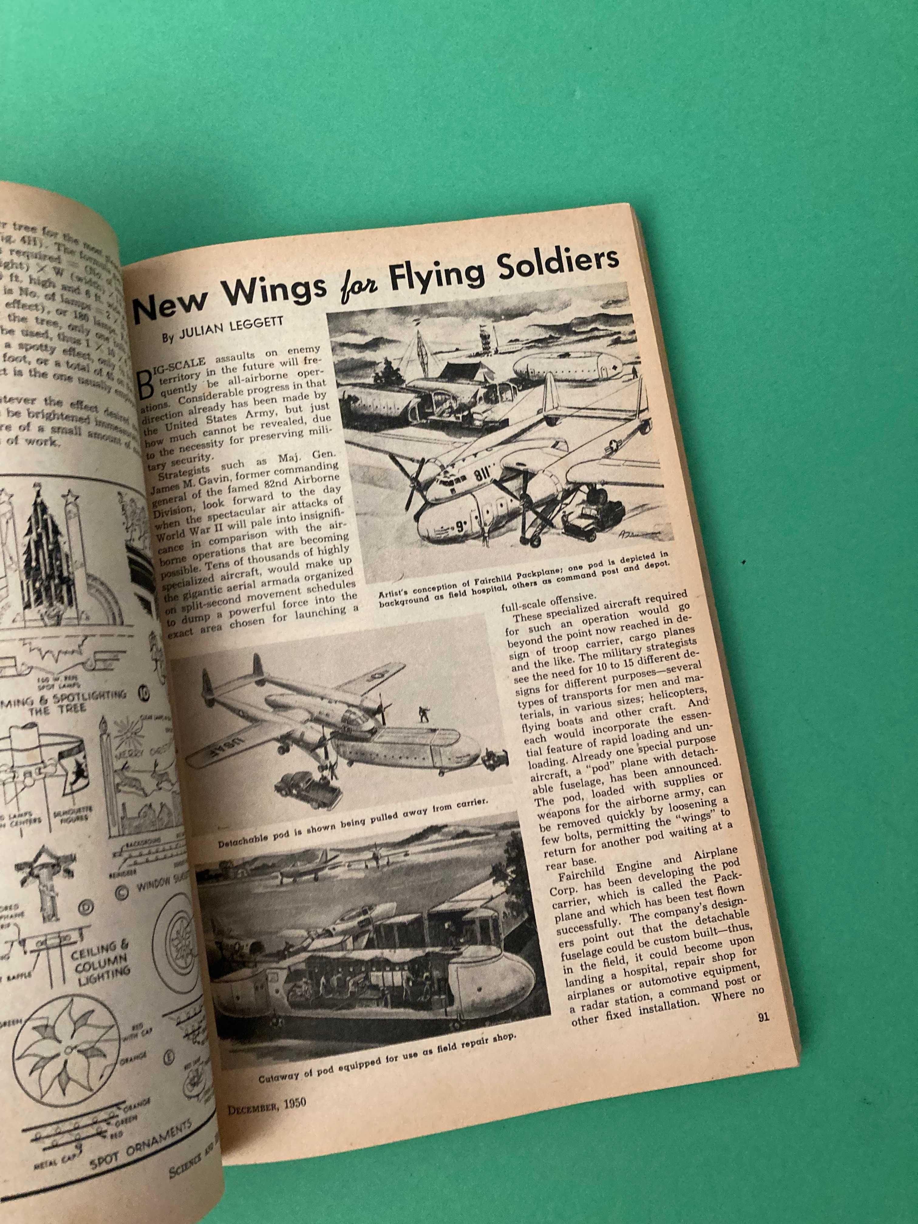 Revista Americana Science and Mechanics Dezembro 1950