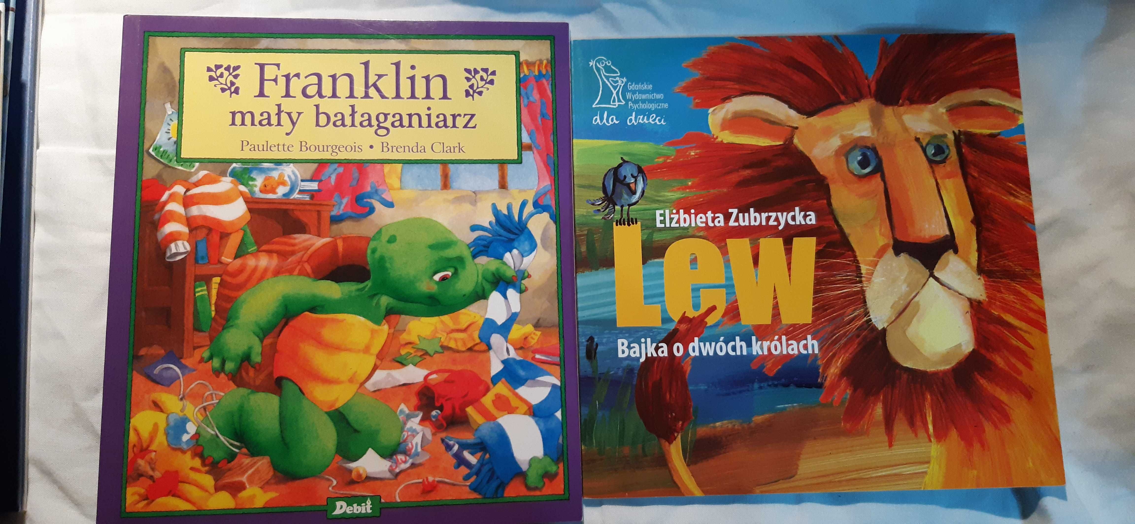 3 bajki dla dzieci , żółw franklin , lew,  ali baba, zestaw