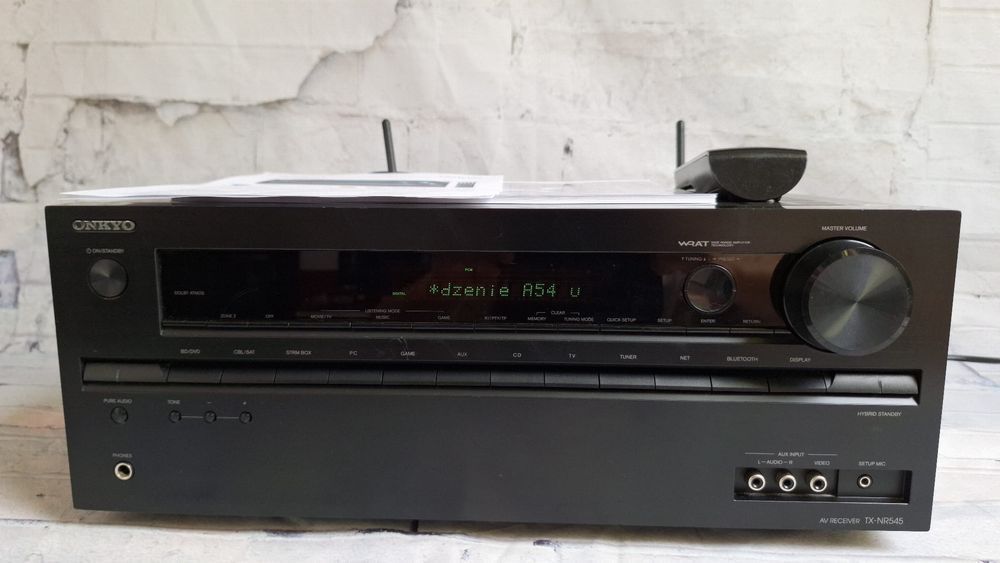 7.2 Onkyo TX-NR545 Wifi Bluetooth 4K ARC Optyk USB