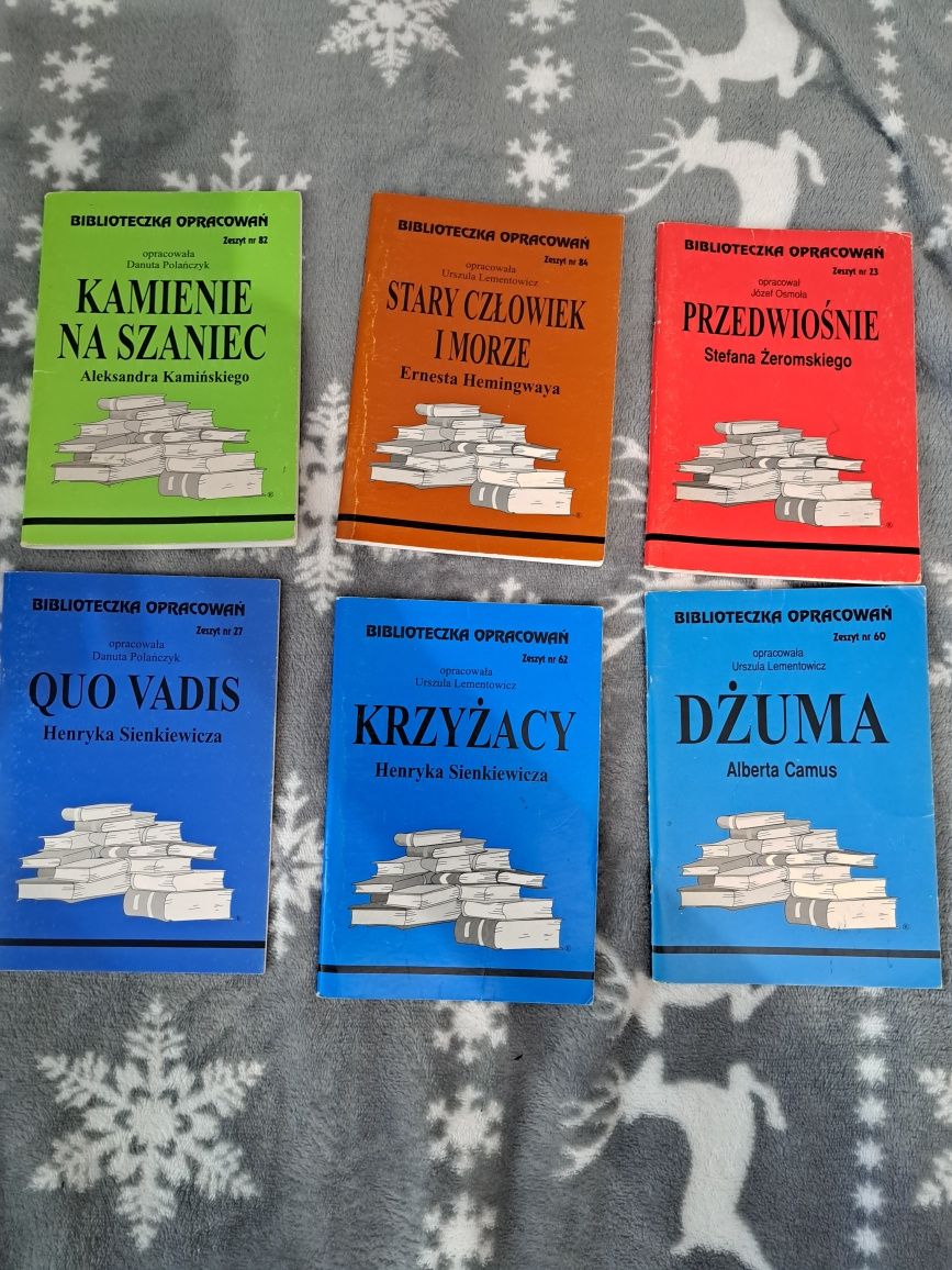 Zestaw ściąg biblioteczka opracowań