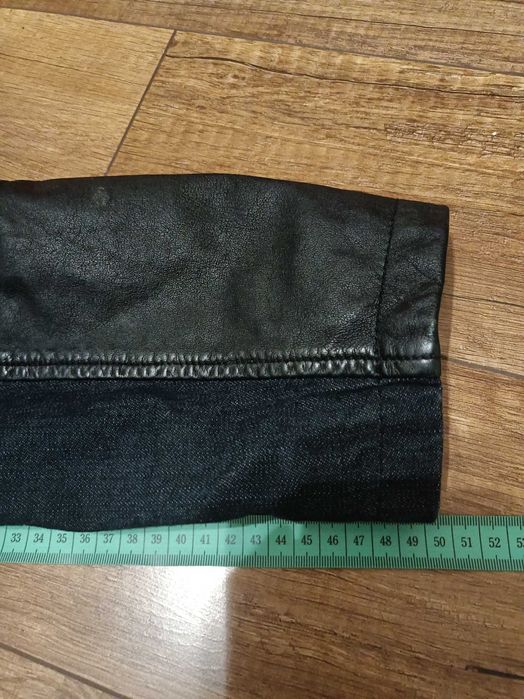 Kurtka , skóra, jeans