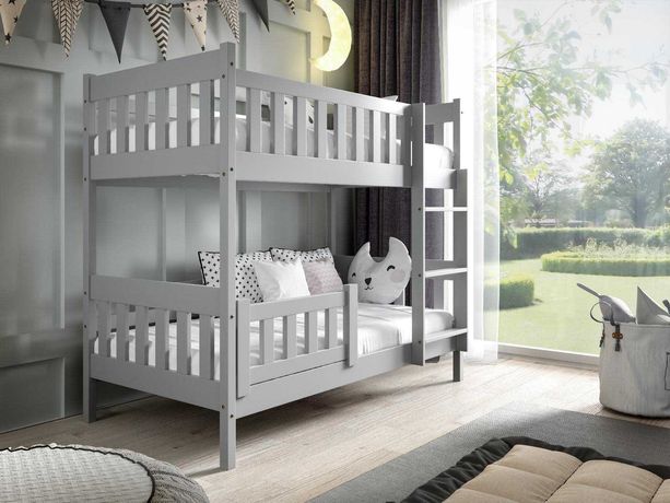 Łóżko piętrowe dla 2 dzieci sosnowe LILA 160x80 - materace GRATIS