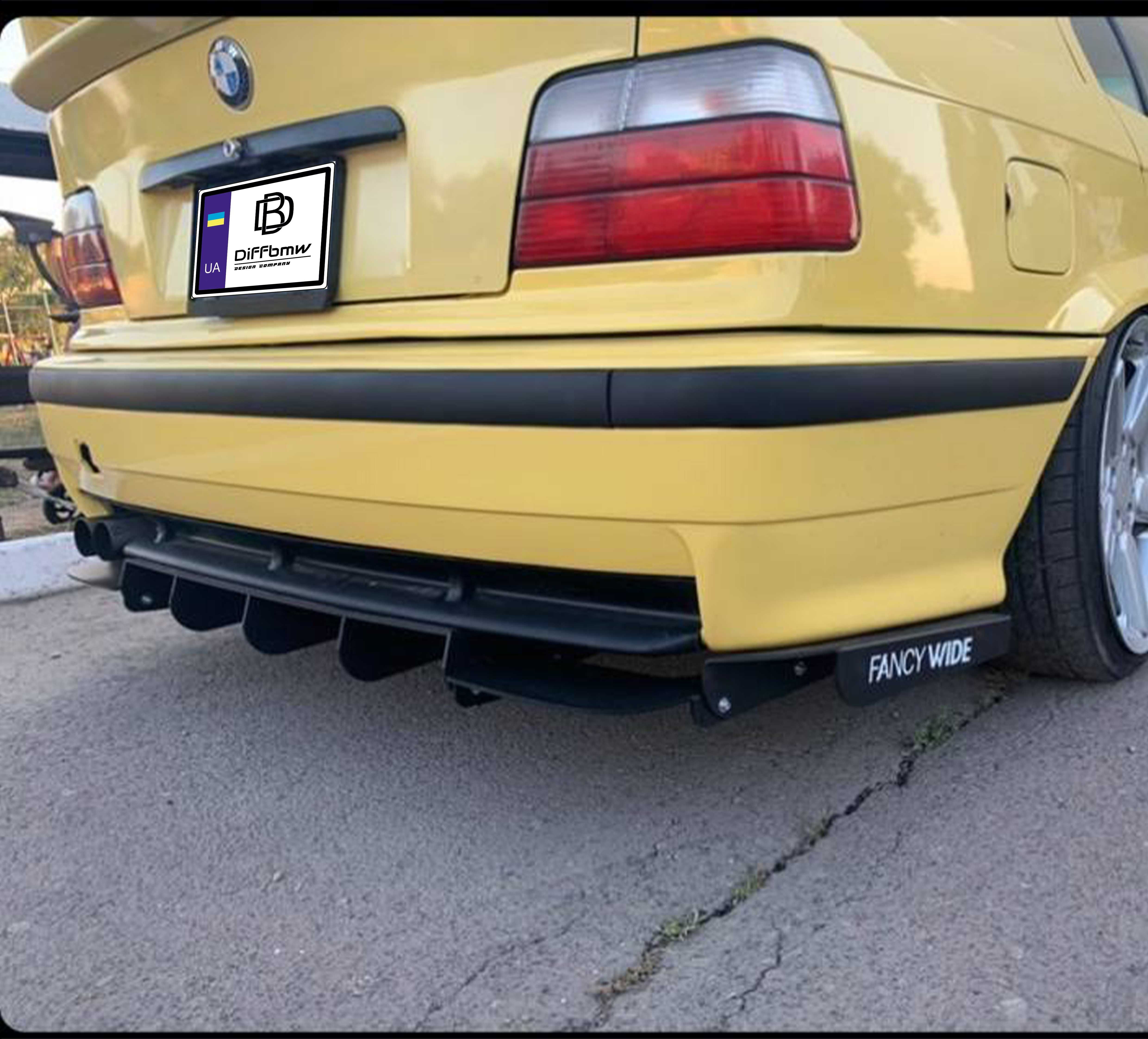 Dyfuzor tylnego zderzaka BMW E36, dyfuzora, rozdzielacz