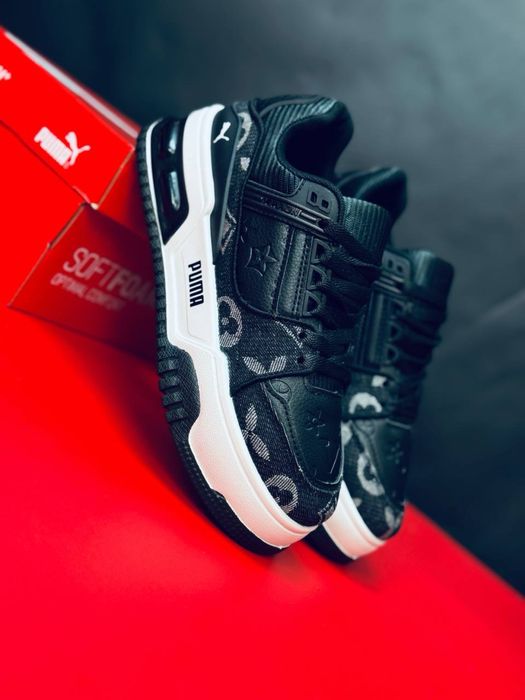 Осенние кросовки Puma кожаные / кросовки пума подростковые женские