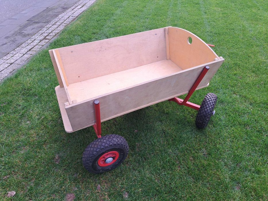 Wózek transportowy pompowane koła dla dzieci