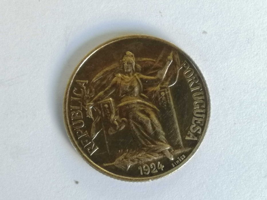 1 Escudo 1924 Bronze Aluminio