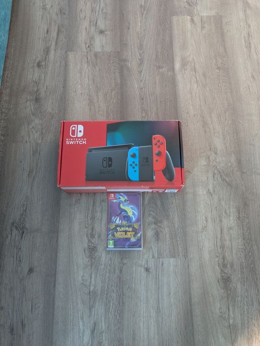 Nintendo switch 1 v2 com jogo Pokémon violet