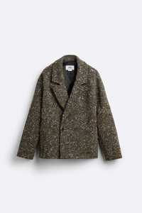 Укороченное мужское пальто-букле, ОГРАНИЧЕННЫЙ ВЫПУСК от Zara