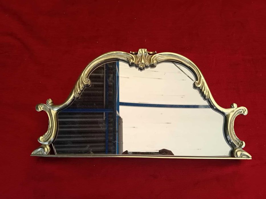 Lustro nadstawka na konsolę lub szafę toaletkę mosiężna ciężka rama!