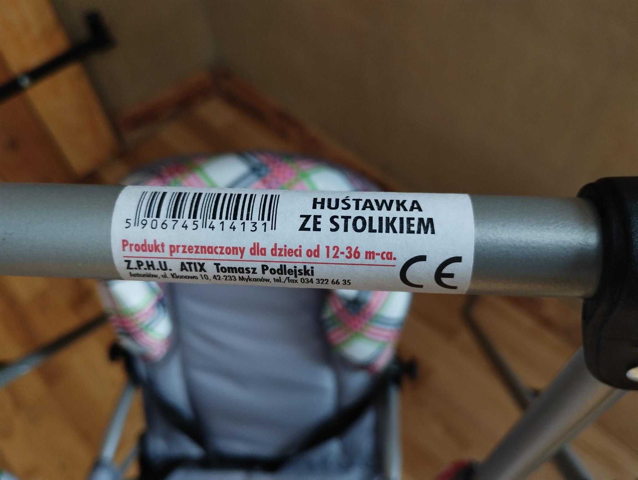 Huśtawka ze stolikiem stojąca składana ATIX 12-36m