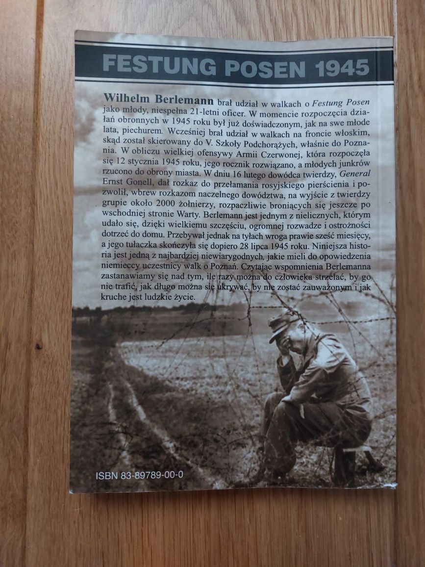 Ksiażka Wilhelm Berlemann "Z Poznania na zachód".