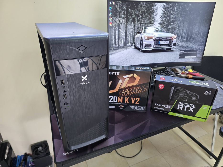 Ігровий системник AMD Ryzen 5 2600 16gb Geforce RTX 3050 6gb ssd 250