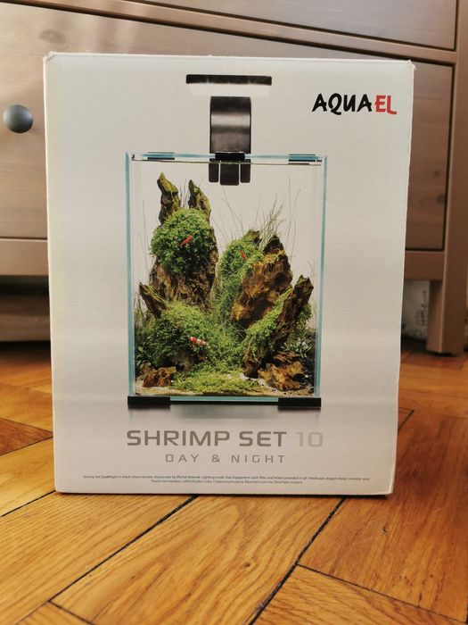 Aquael Shrimp Set 10 (kostka, led, filtr, grzałka) NOWY-okazyjna cena!