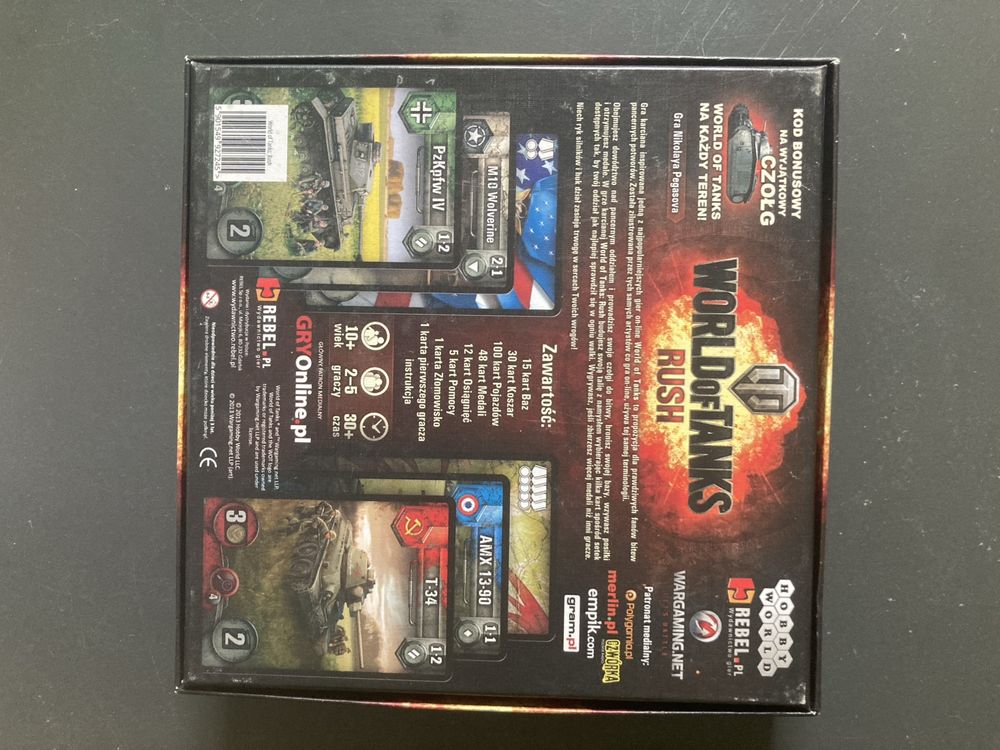 Gra planszowa  World tanks rush