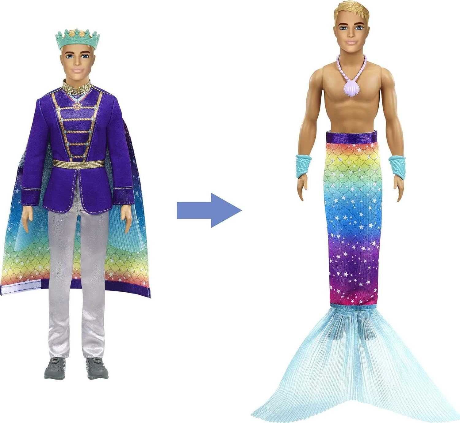 Барби Кукла Кен принц Barbie Dreamtopia Ken Doll with Prince to Merman