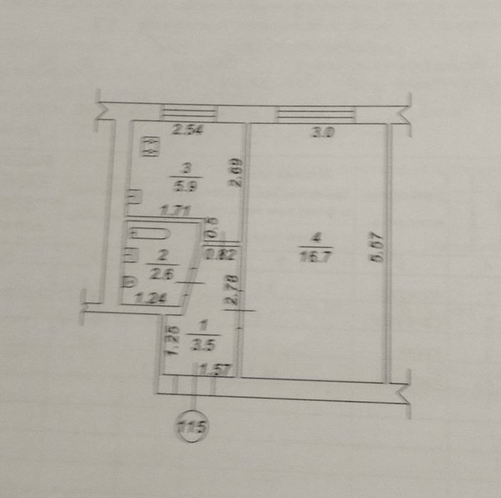 Продам 1-но кімнатну квартиру в центрі міста