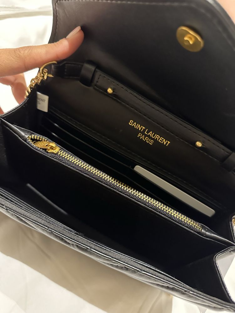 Mala YSL  Preta tamanho pequeno