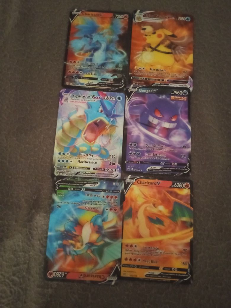 Cartas Pokémon Usadas