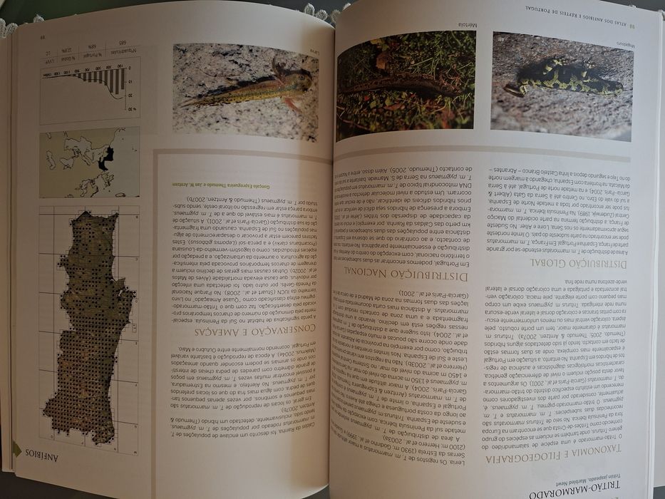 Livro: ATLAS Dos ANFÍBIOS e RÉPTEIS de Portugal