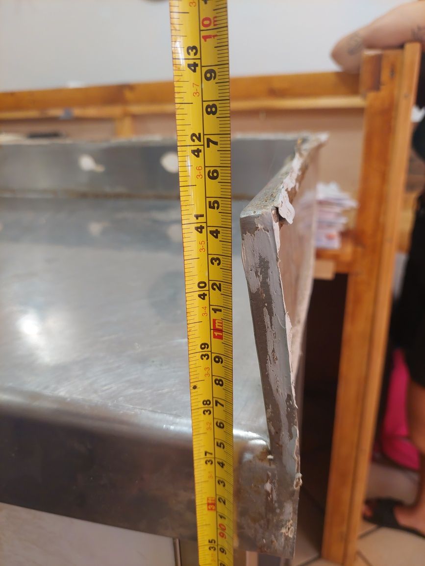 Bancada em Inox usada como nova