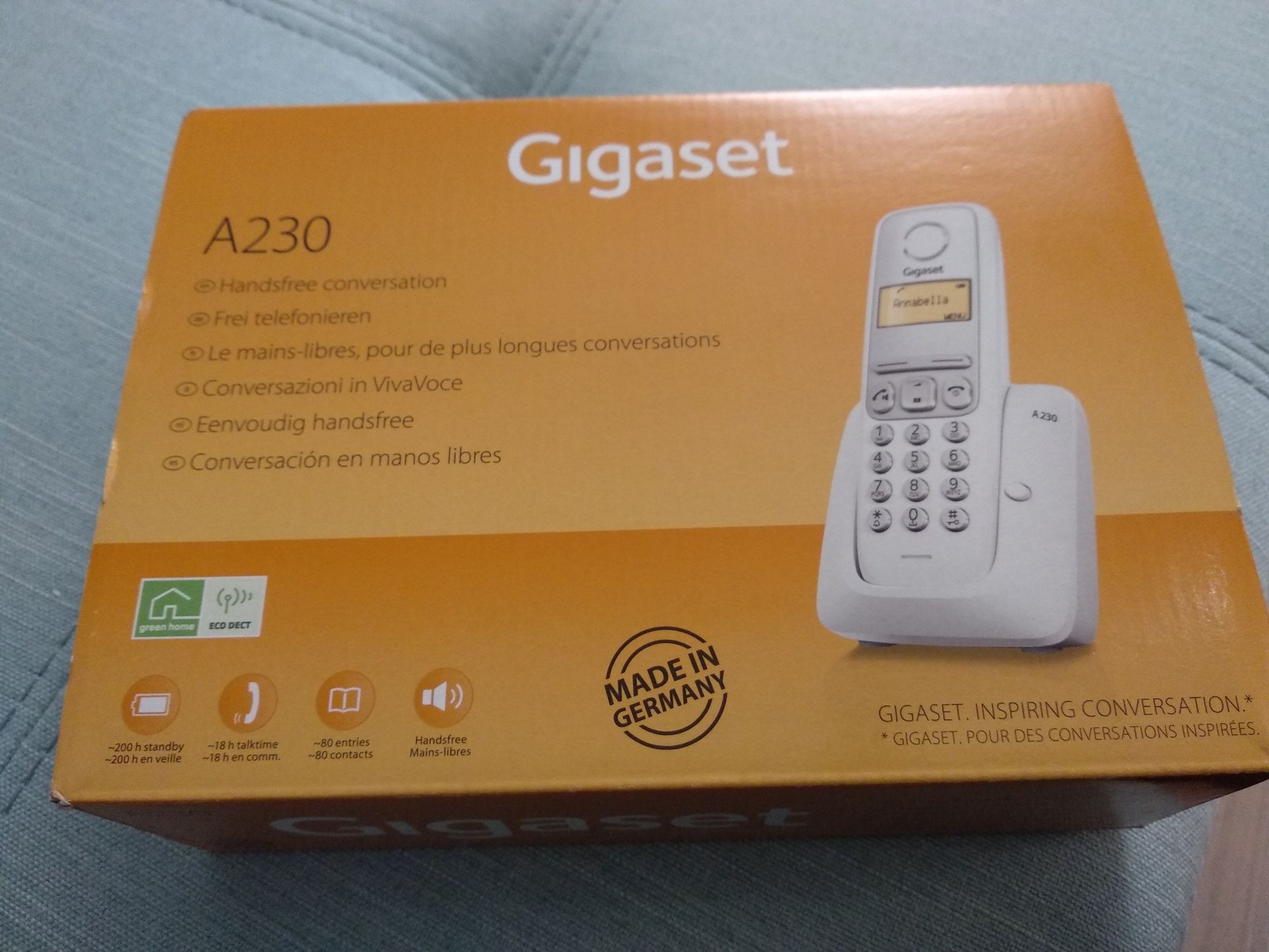 Радиотелефон DECT Gigaset A230  белый новый в упаковке