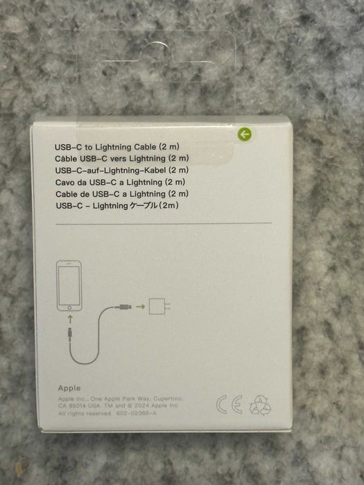 Przewód 2 m usb-c lightning , kabel ładowanie do apple Iphone , Nowy