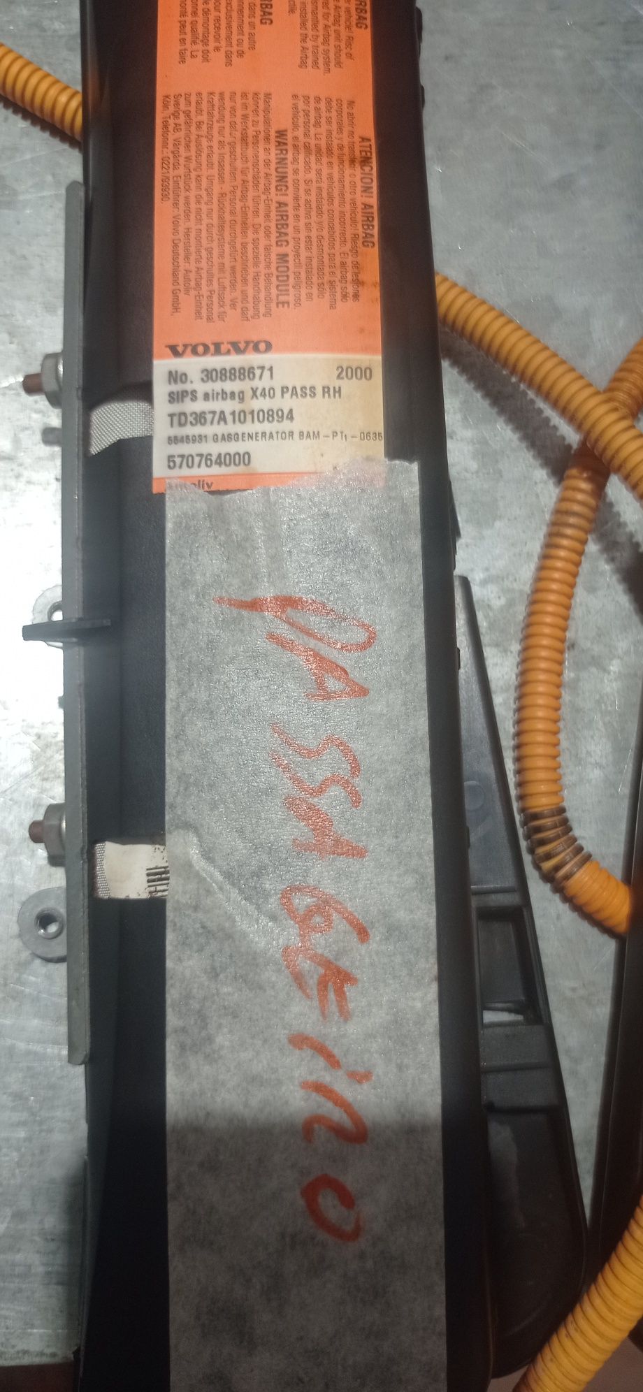 Airbags dos bancos Volvo V40 (Combi 645)