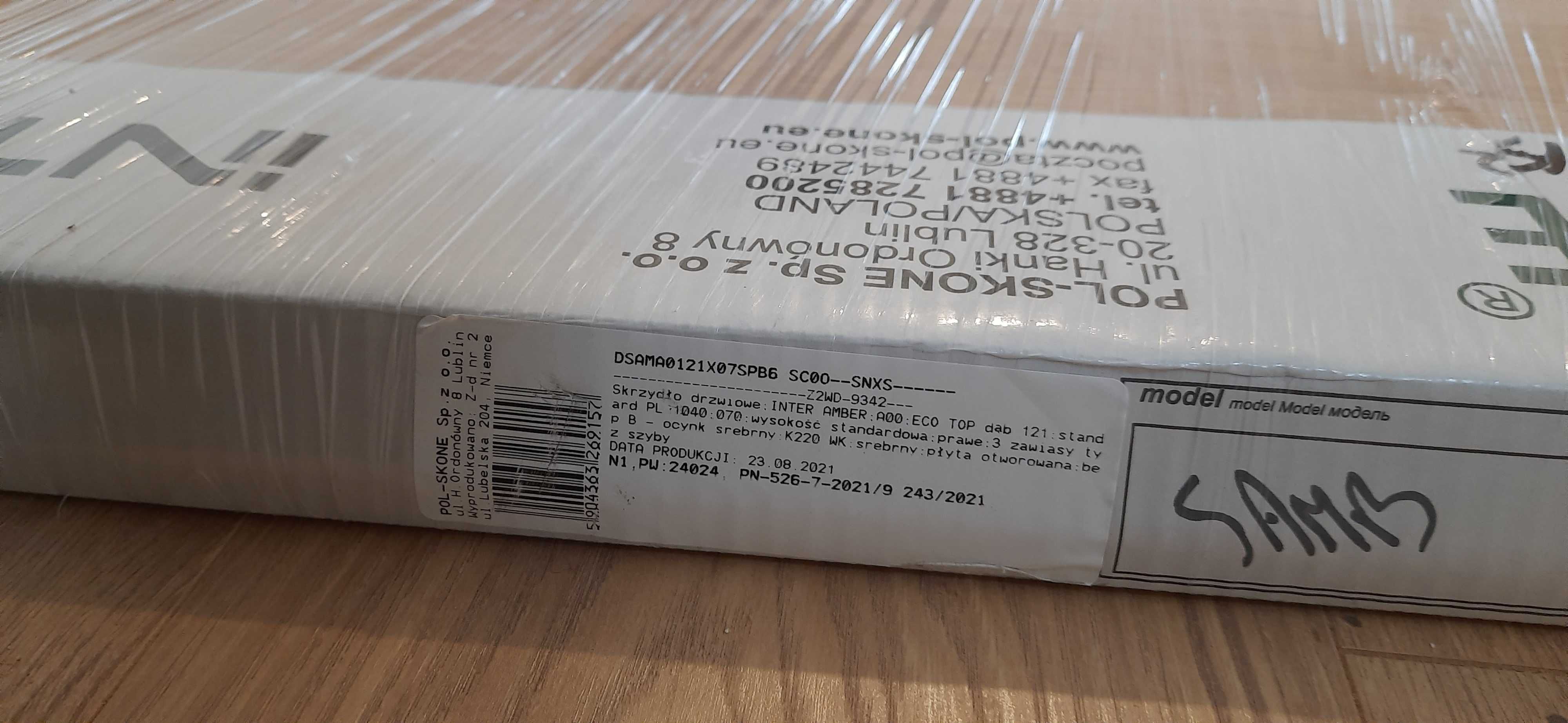 Drzwi wewnętrzne Pol-Skone Inter-Amber 70 cm, wraz z ościeżnicą