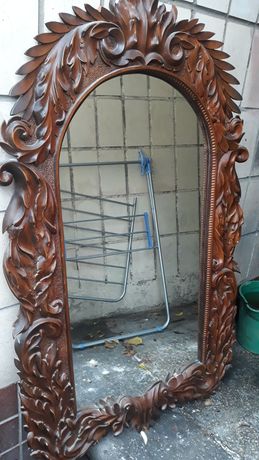Зеркало, тумбочка , старинное, ручная работа .
