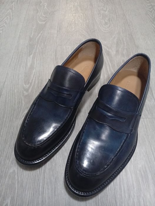 Чоловічі кожані лофери 27 см устілка 8 розмір. Італія. В ідеальному ст