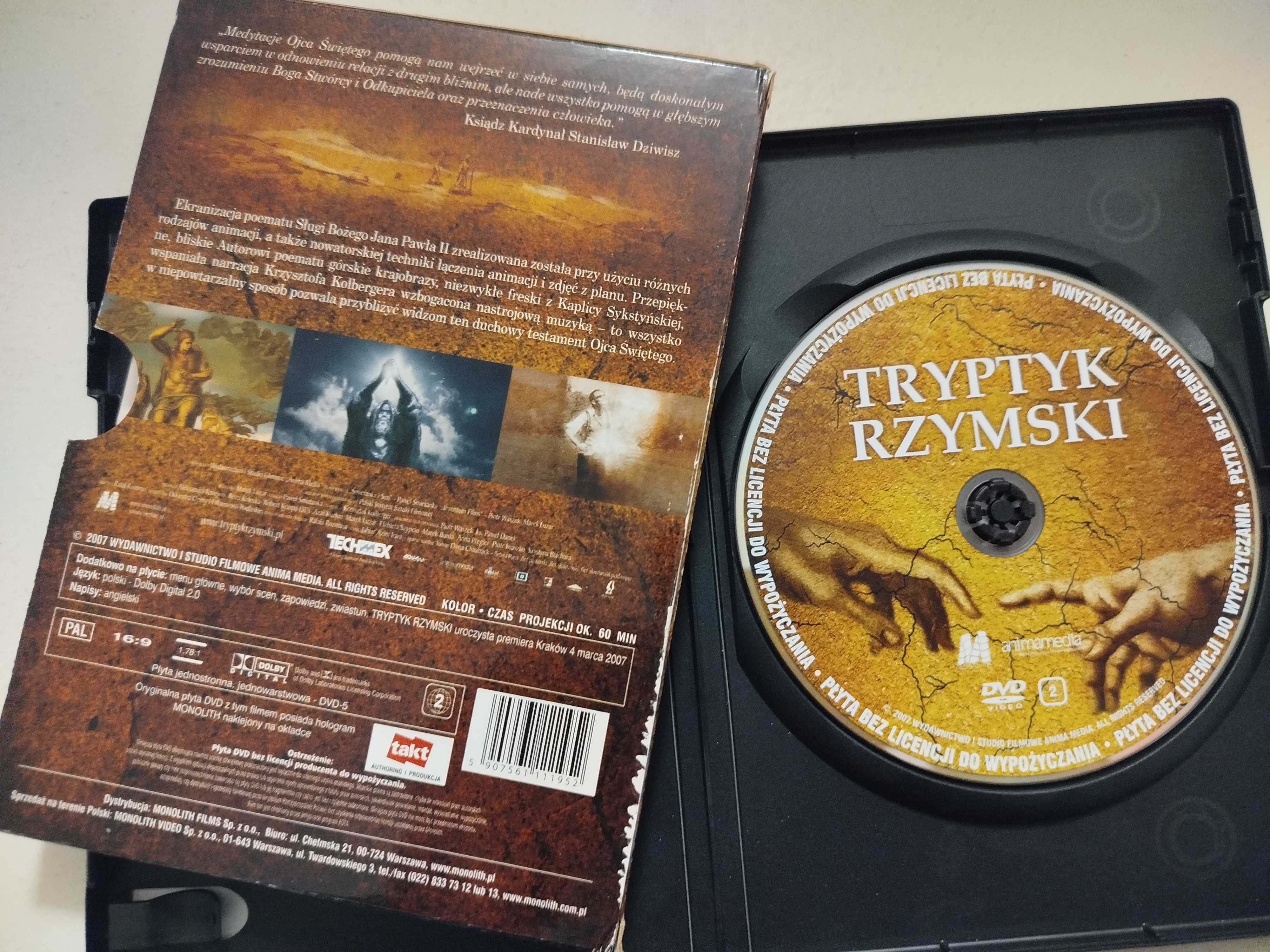 Jan Paweł II Tryptyk Rzymski DVD narracja Kolberger
